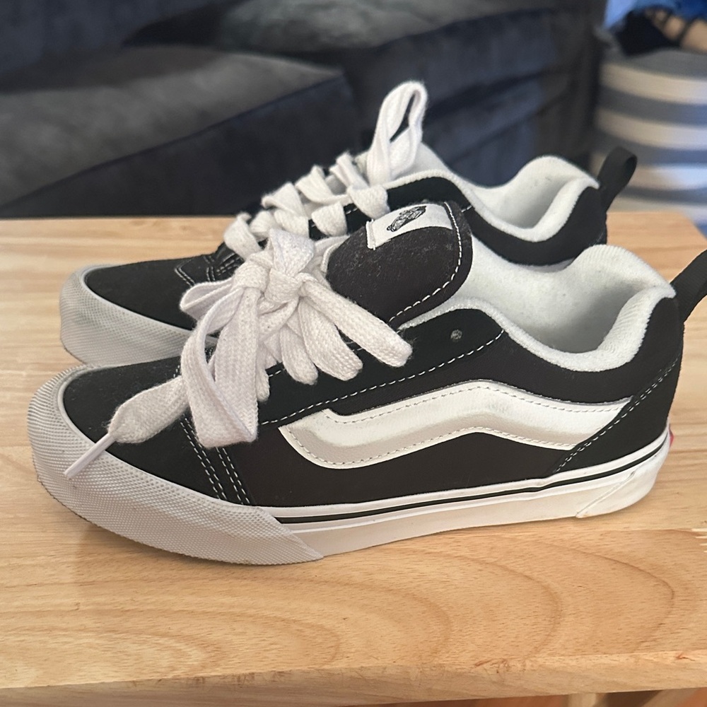 Vans Kids Black and White Sneakers